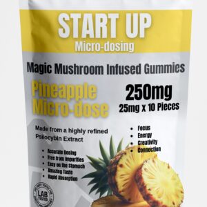 Magic Mushroom Startup Pineapple Microdose Gummies 250mg