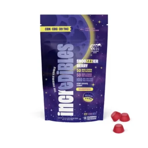 Snoozzzierberry Gummies 100mg THC