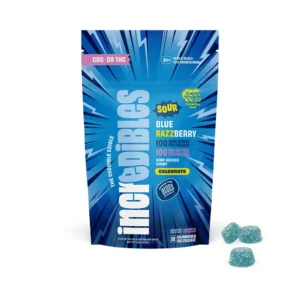 Sour Blue Razzberry Gummies
