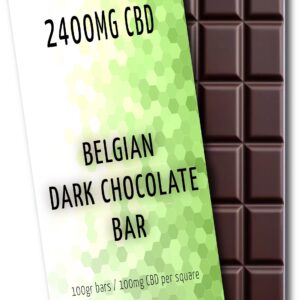 Belgian Dark Chocolate Bar | 2400mg CBD